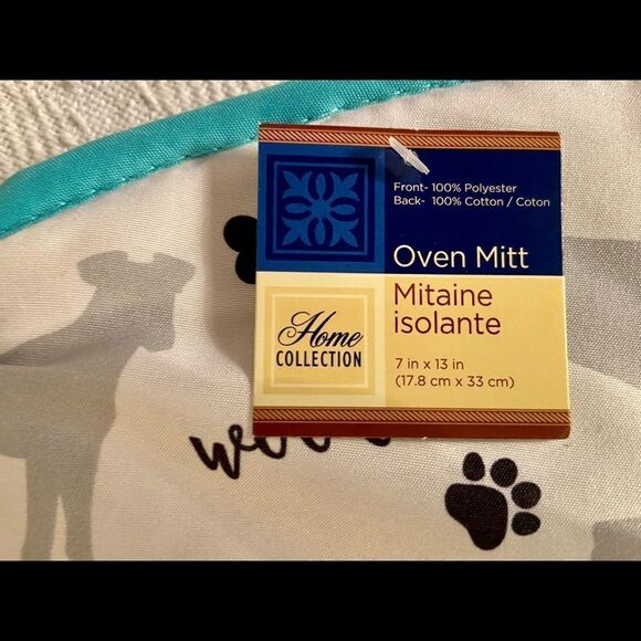 Home Collection Oven Mitt, " If my dog was my Boss My Life Would Be Pawfert”NWT - Picture 3 of 6